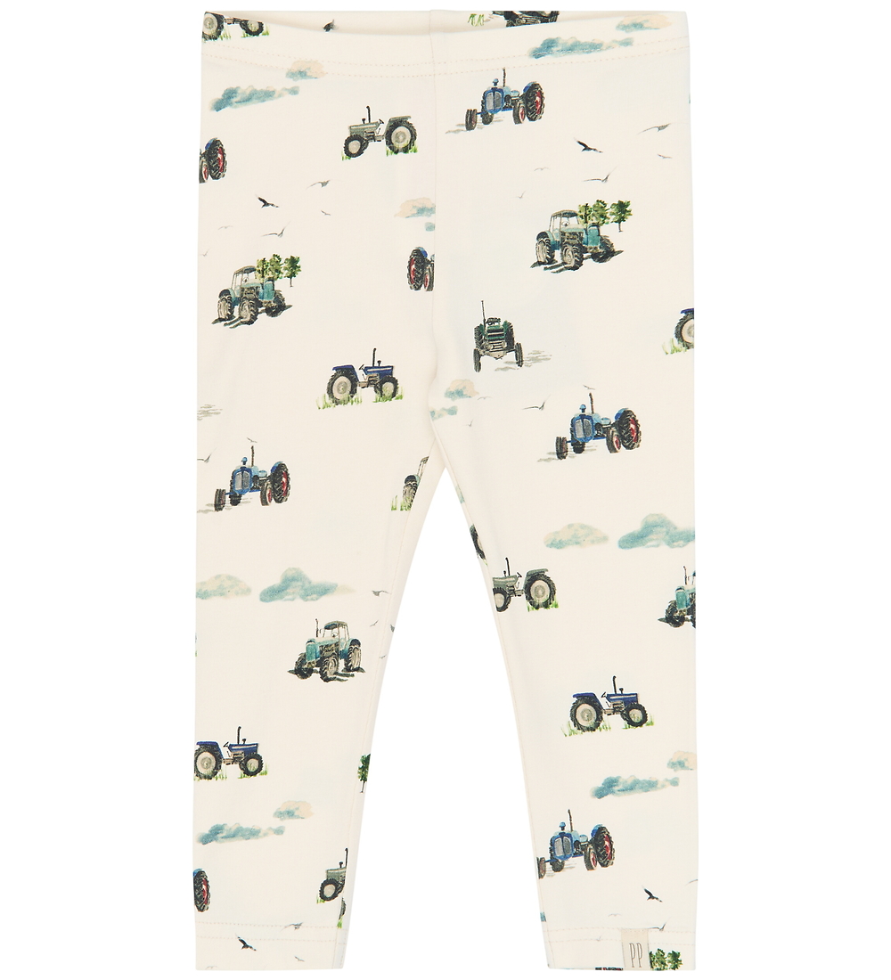 Petit Piao Leggings - PPStar - Eierlikör Tractor AOP - Petit Piao - 68 - Leggings