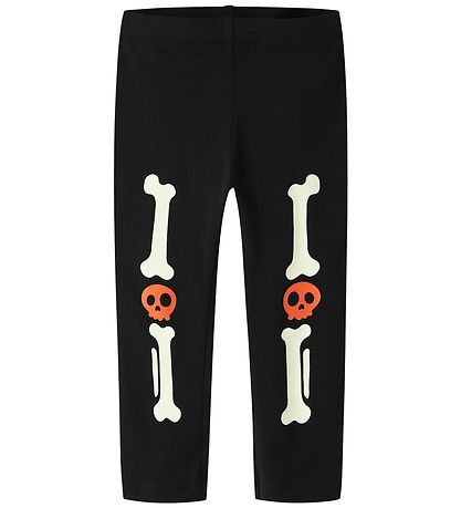 Name It Nattøj - 2-delt - NmnOwina - Black/Red Orange
