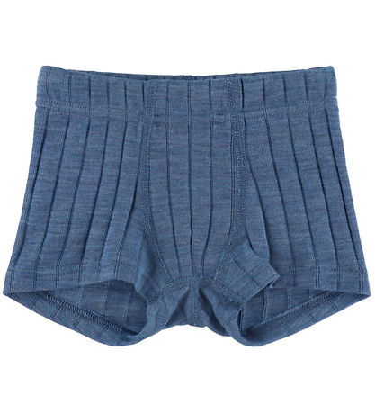 Joha Boxershorts - Uld/Silke - Blåmeleret