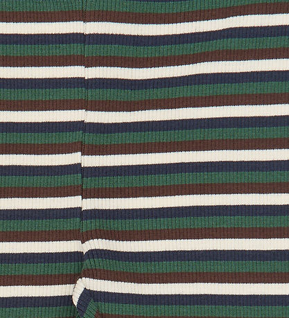 Petit Piao Leggings - PPSong - Trekking Green Multistriped