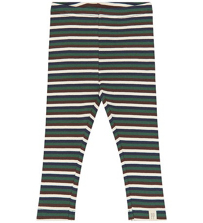 Petit Piao Leggings - PPSong - Trekking Green Multistriped