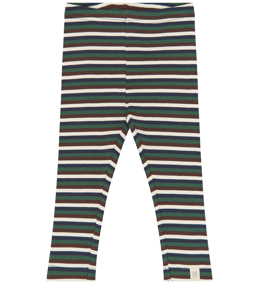 Petit Piao Leggings - PPSong - Trekking Green Mehrstreifig - Petit Piao - 5 Jahre (110) - Leggings