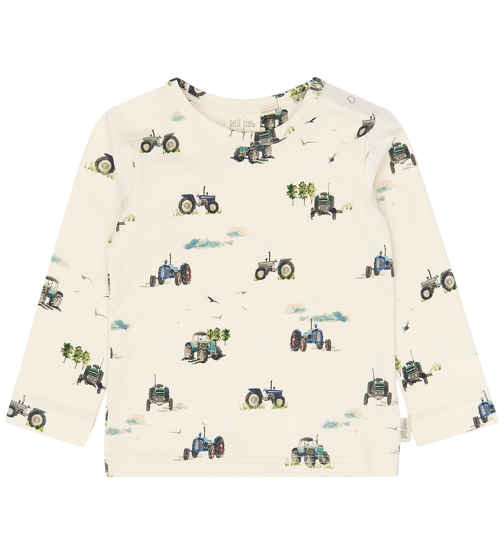 Petit Piao Bluse - PPStar - Eggnoc Tractor AOP - Petit Piao - 7 Jahre (122) - Blusen