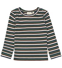 Petit Piao Bluse - PPSong - Trekking Green Multistriped