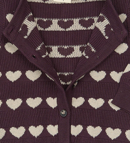 Petit Piao Cardigan - PPElia - Huckleberry Heart AOP