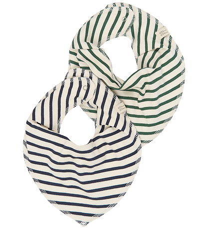 Petit Piao Hagesmæk - 2-pak - PPSky - Navy Blazer Striped