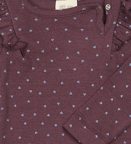 Petit Piao Body l/æ - PPSonja - Huckleberry Heart AOP