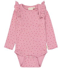Petit Piao Body l/æ - PPSonja - Rose Elegance Heart AOP