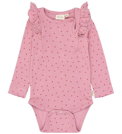 Petit Piao Body l/æ - PPSonja - Rose Elegance Heart AOP