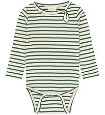 Petit Piao Body l/æ - PPSky - Trekking Green Striped