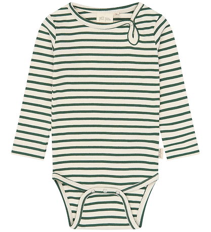 Petit Piao Body l/æ - PPSky - Trekking Green Striped
