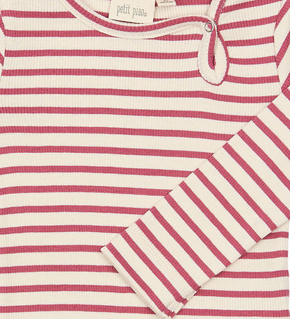 Petit Piao Body l/æ - PPSky - Mauvewood Striped