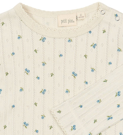 Petit Piao Bluse - PPGracie - Eggnog Blueberry AOP