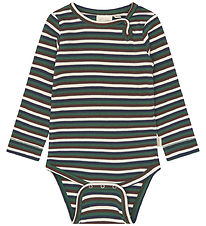 Petit Piao Body l/æ - PPSong - Trekking Green Multistriped