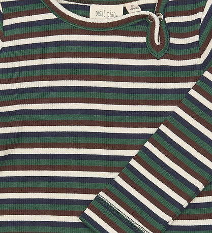 Petit Piao Body l/æ - PPSong - Trekking Green Multistriped