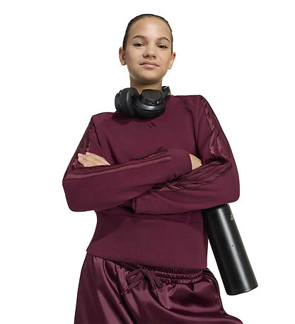 adidas Performance Sweatshirt  - JG Satin - Maroon/Maroon