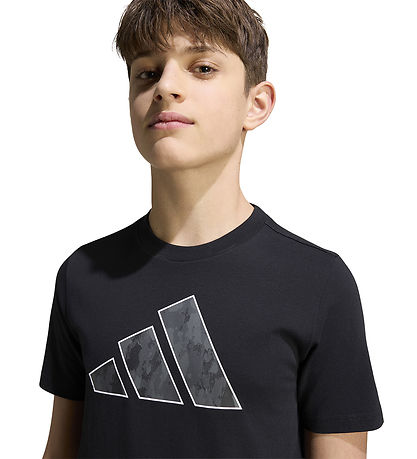 adidas Performance T-shirt - J Camo - Black