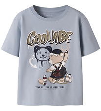 Name It T-shirt - NmmDigro - Blue Fog