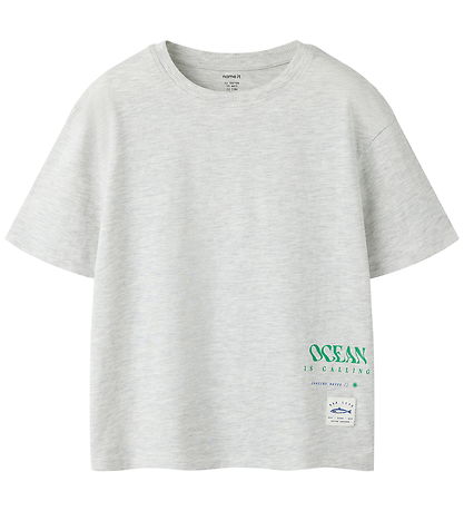 Name It T-shirt - NkmHaddu - Light Grey Melange
