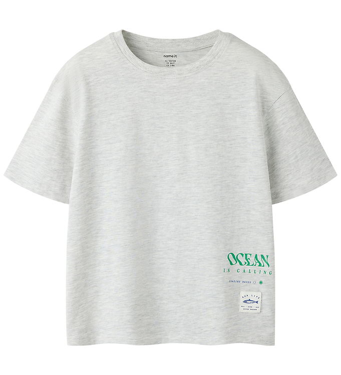 Name It T-shirt - NkmHaddu - Light Grey Melange