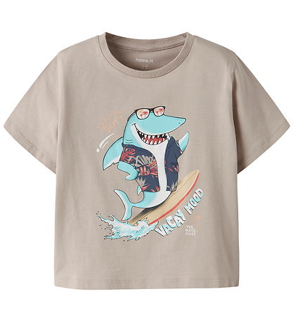 Name It T-shirt - NmmFopz - Chateau Gray