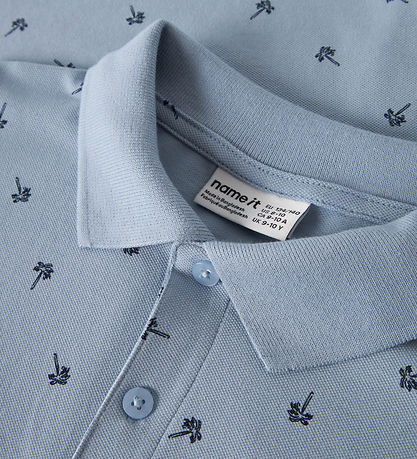 Name It Polo - NkmVolo - Blue Fog/Palm