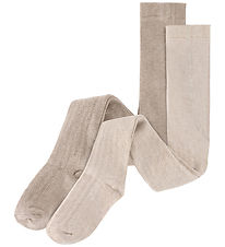 Huttelihut Sokkabuxur - Viscose/Ull - Prjónað - 2 Pakki - Camel 