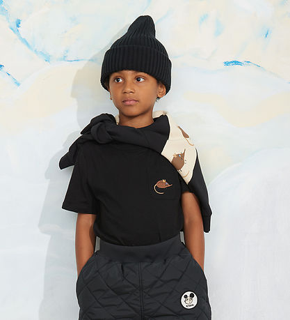 Mini Rodini T-shirt - Elephant Shrew - Sort