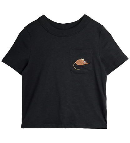 Mini Rodini T-shirt - Elephant Shrew - Sort