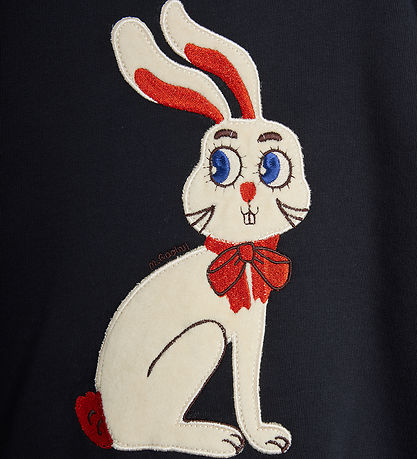 Mini Rodini Sweatshirt - Rabbit - Sort