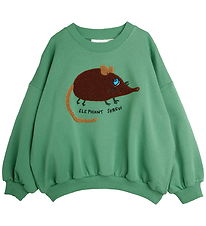 Mini Rodini Sweatshirt - Elephant Shrew - Grøn