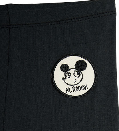 Mini Rodini Leggings - Ritzratz Patch - Sort