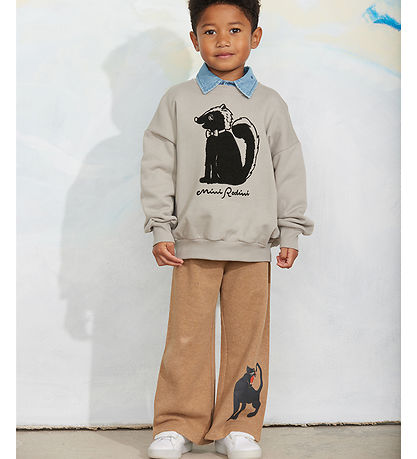 Mini Rodini Sweatpants - Panther - Brun