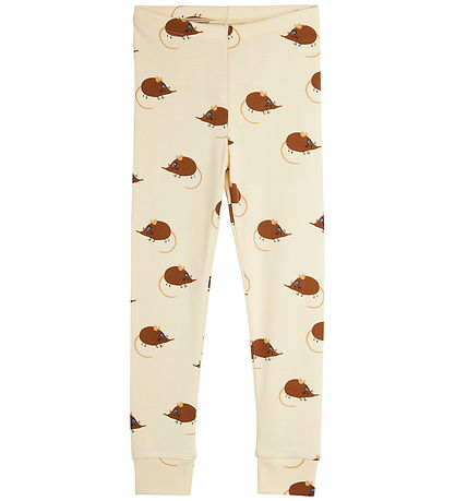 Mini Rodini Leggings - Elephant Shrew - Beige