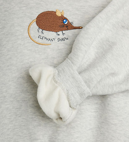 Mini Rodini Sweatshirt - Elephant Shrew - Gray Melange