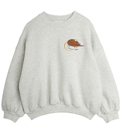 Mini Rodini Sweatshirt - Elephant Shrew - Gray Melange