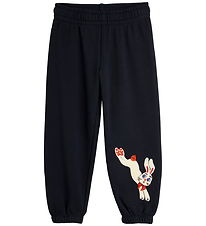 Mini Rodini Sweatpants - Rabbit - Sort