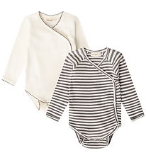 Thats Mine Slå-om Body l/æ - Juma - 2-pak - Dark Grey Stripe