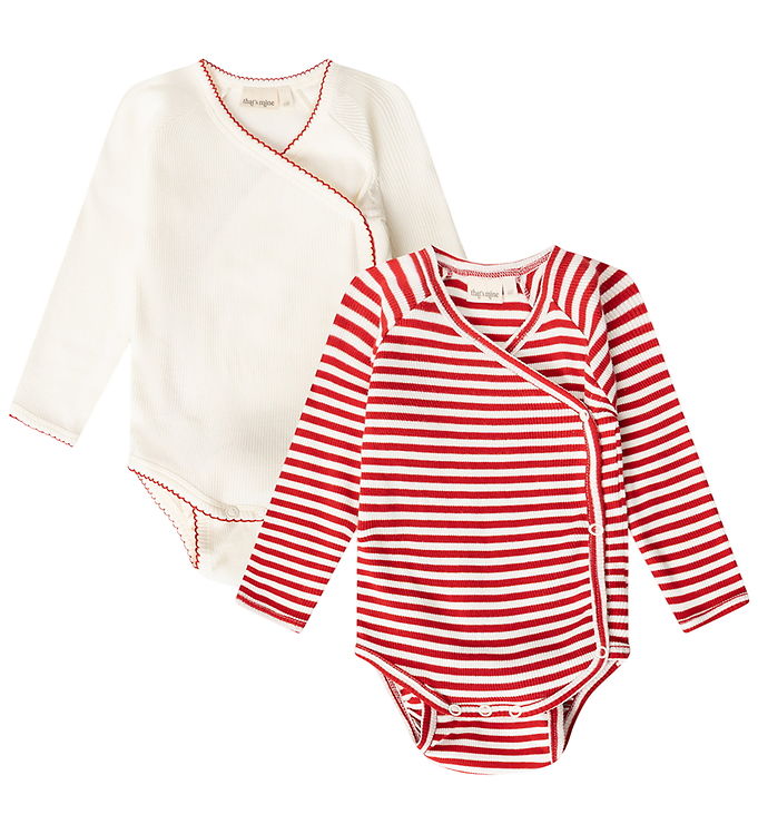 Thats Mine Slå-om Body l/æ - Juma - 2-pak - Red Stripe