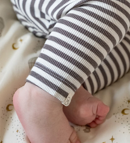 Thats Mine Leggings - Rib - Jia - 2-pak - Dark Grey Stripe