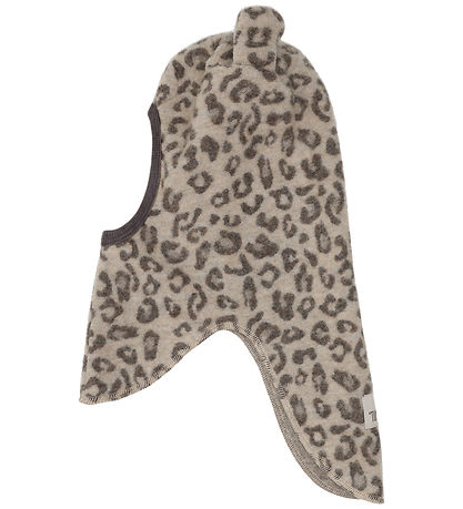 Huttelihut Elefanthue - Uldfleece - 1-lags - Camel Melange m. Ør