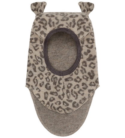 Huttelihut Elefanthue - Uldfleece - 1-lags - Camel Melange m. Ør
