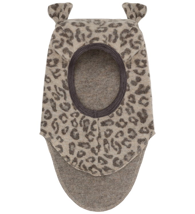 Huttelihut Elefanthue - Uldfleece - 1-lags - Camel Melange m. Ør
