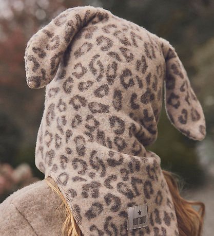 Huttelihut Elefanthue - Uldfleece - 1-lags - Camel Melange m. Ør