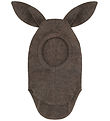 Huttelihut Elefanthue - Uld - 1-lags - Brown Melange m. Ører