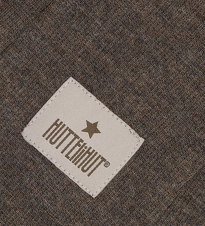 Huttelihut Elefanthue - Uld - 1-lags - Brown Melange m. Ører