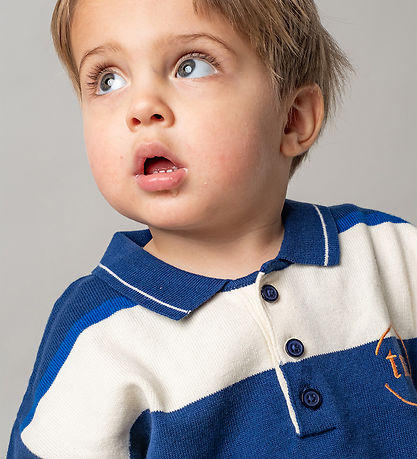 That's Mine Polobluse - Strik - Vagnar - Blue Stripe