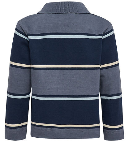 Hummel Polobluse - HmlMini - Loose - Stripe - Flint Stone