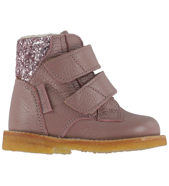 Angulus Vinterstøvler - Tex - Faded Rose/Blossom Glitter
