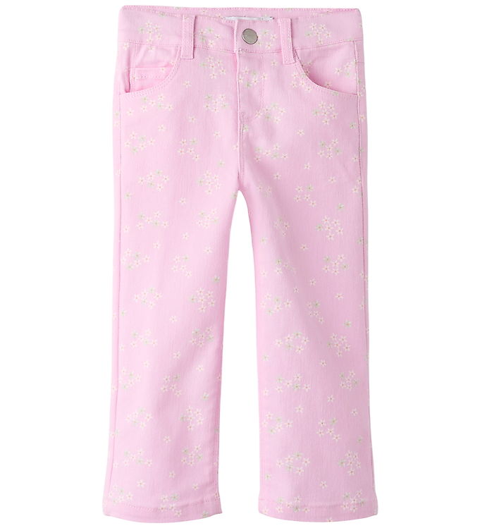 NAME IT Twill Bukser Rose Pirouette Flower